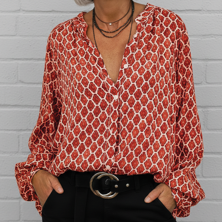 Autumn - V-Neck Blouse