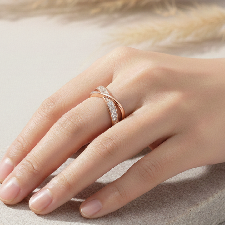 Adeline - Criss-Cross Band Ring