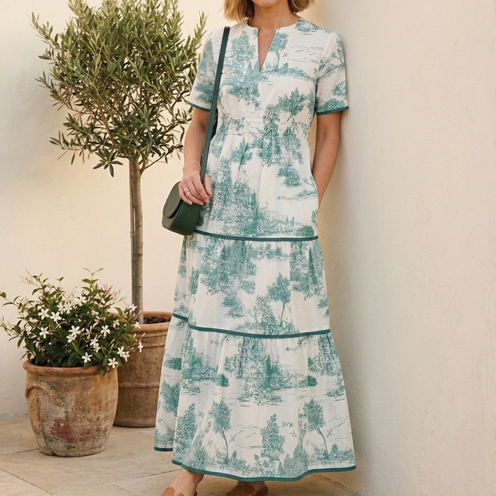 Nova - Toile Print Maxi Dress