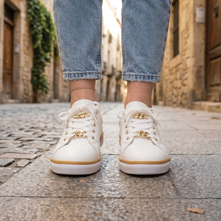 Michelle - Platform Chain Sneakers