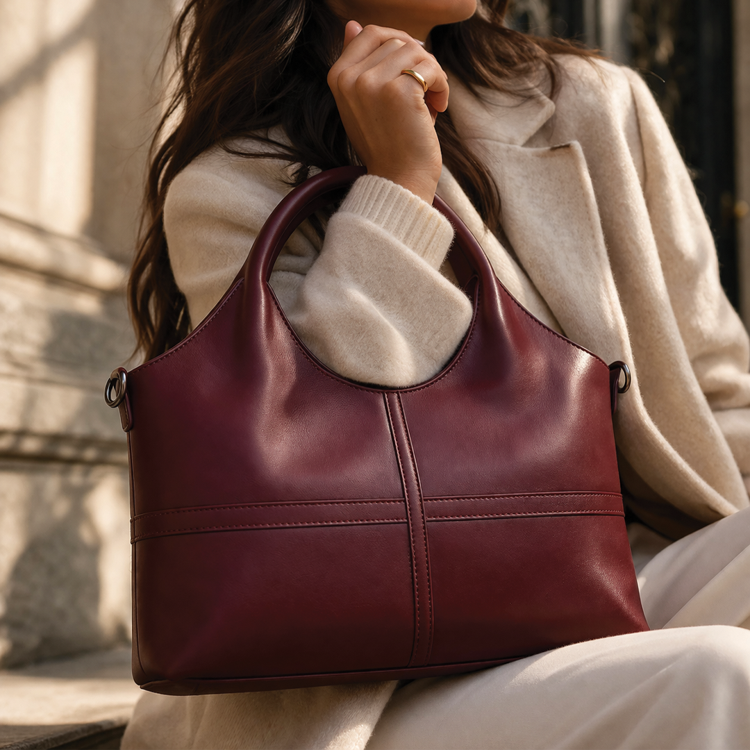 Laurie - Vegan Leather Structured Handbag