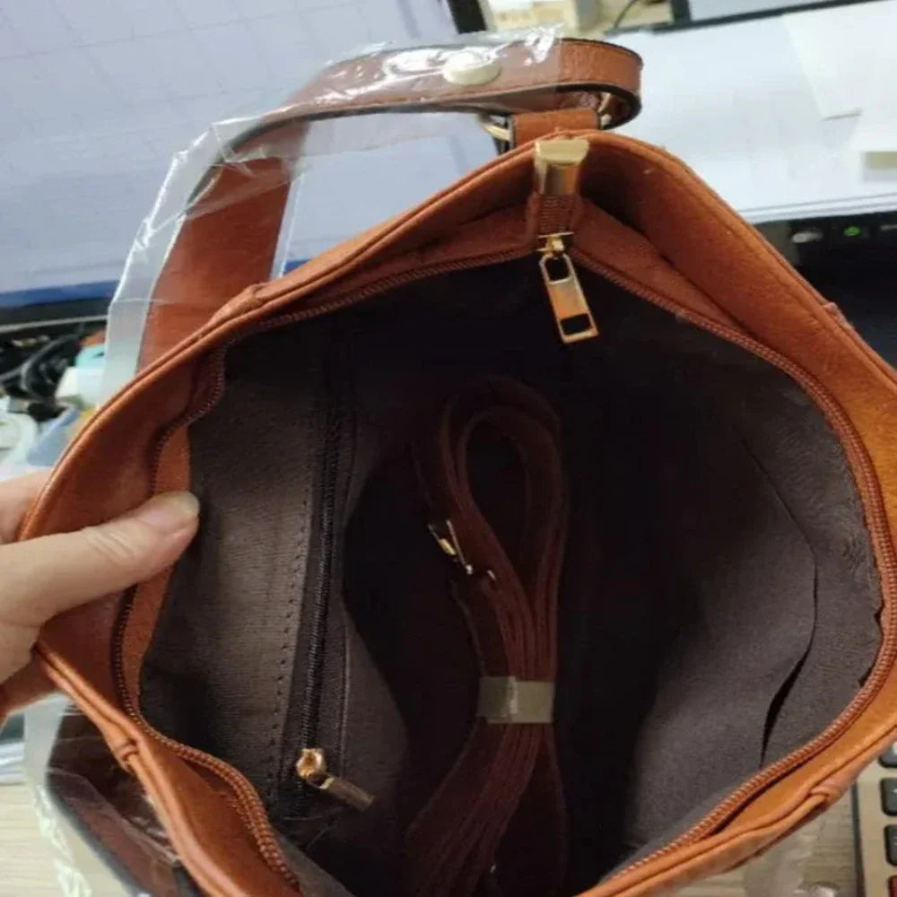 Colleen - Faux Leather Hobo Bag
