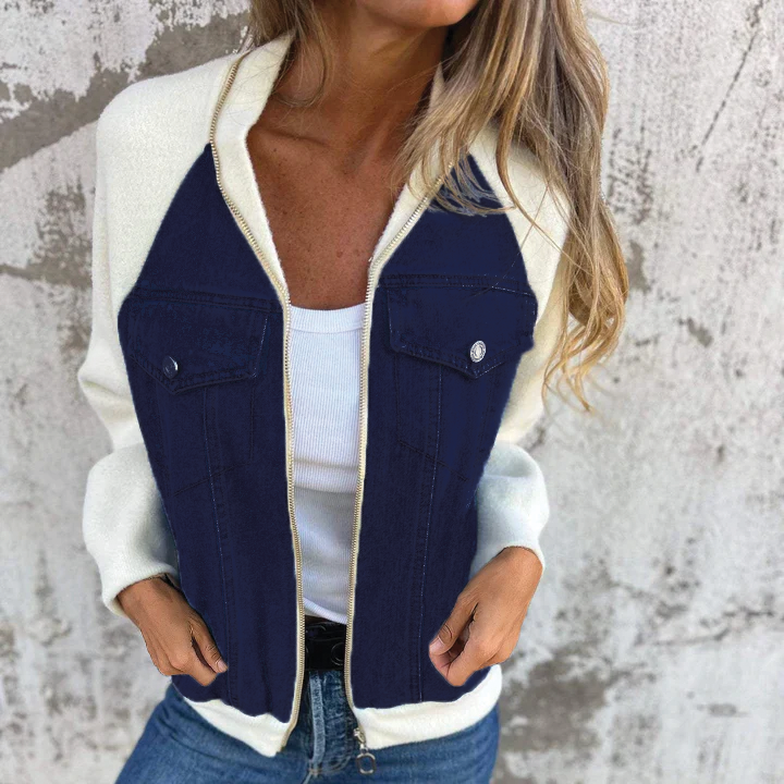 Jill - Zip-Up Denim Jacket