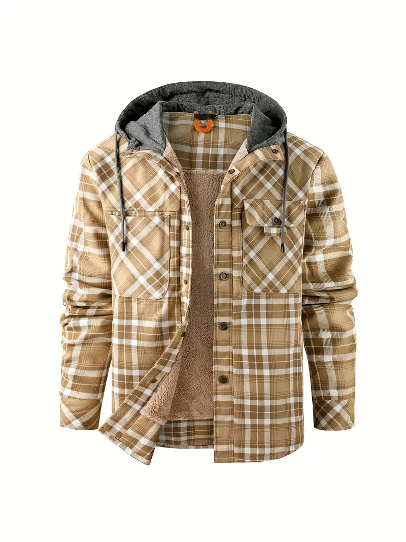 Wyatt - Hooded Checked Jacket