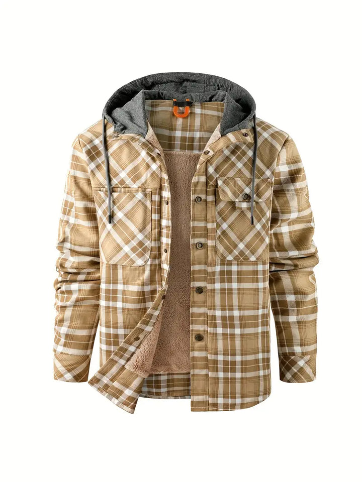 Wyatt - Hooded Checked Jacket
