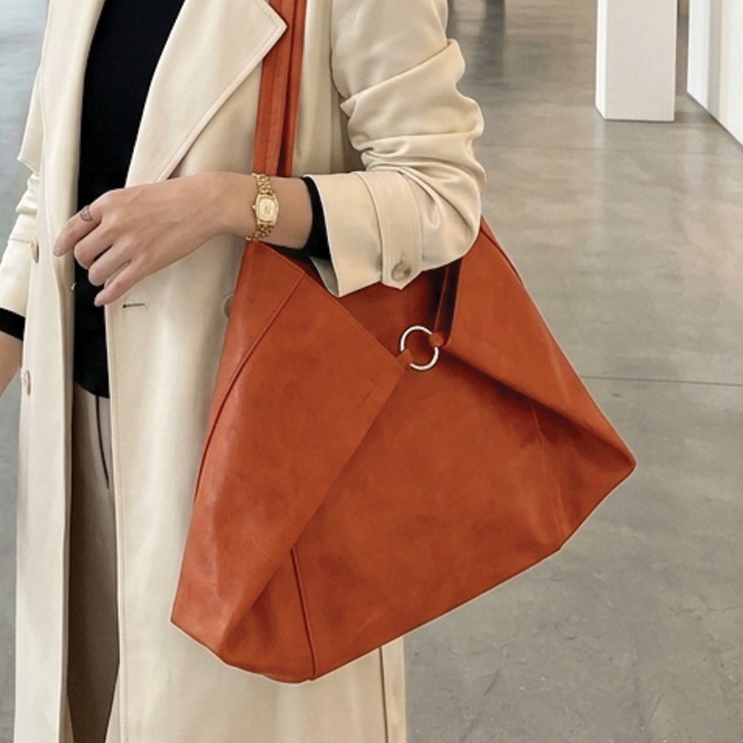 Heather - Vegan Leather Tote Bag