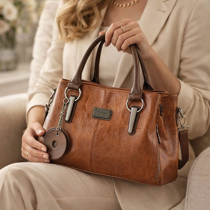Joyce - Leather Structured Handbag