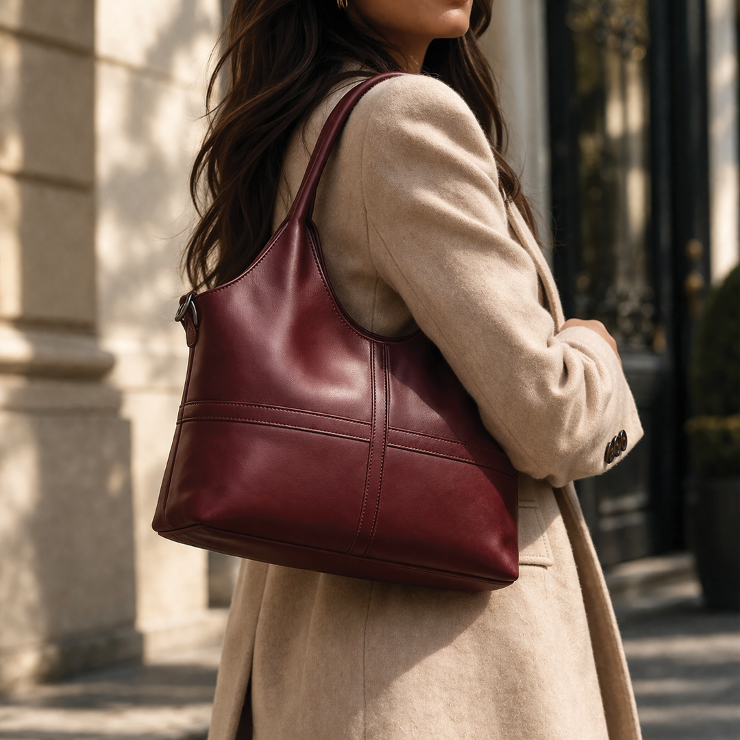 Laurie - Vegan Leather Structured Handbag