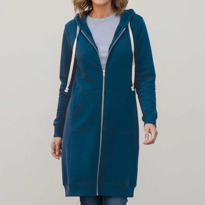 Bonnie - Longline Zip Hoodie
