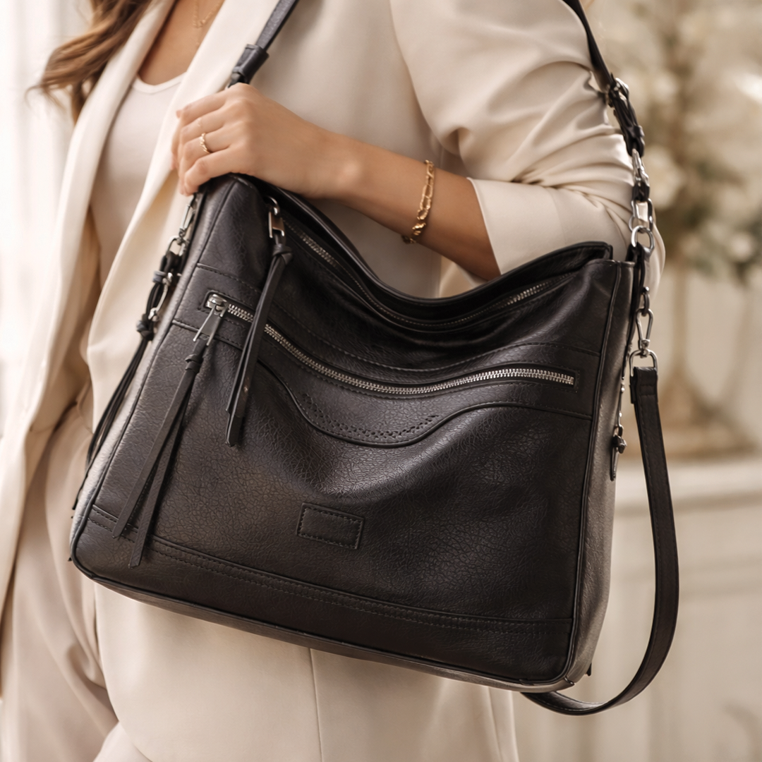 Maureen - Leather Slouchy Hobo Bag