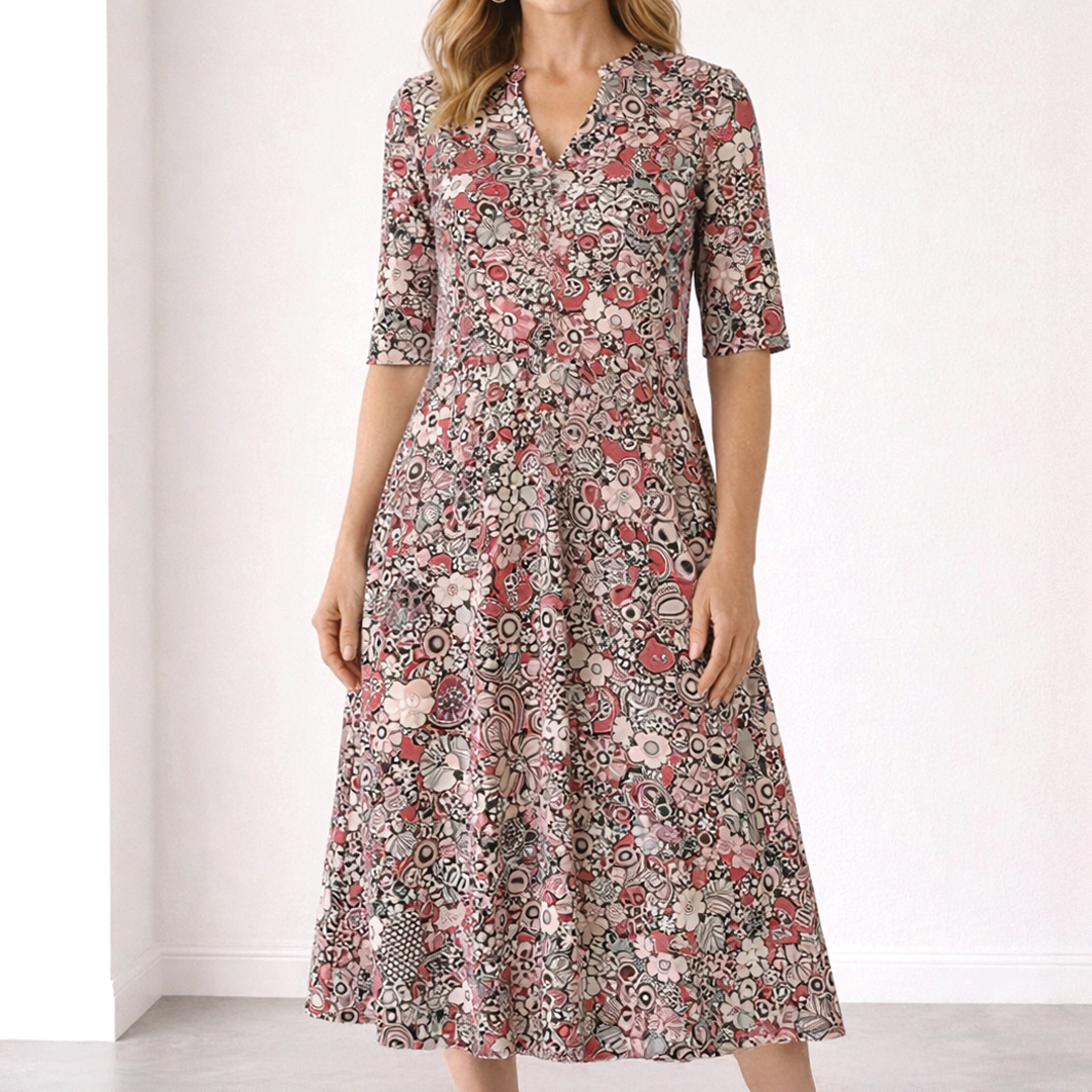 Lori - Button Midi Dress