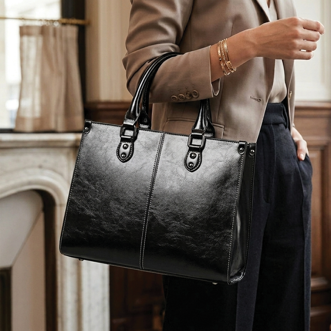 Sally - Structured Leather Handbag