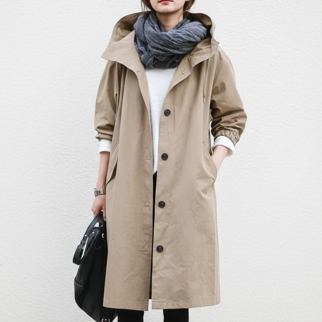 Anna - Hooded Trench Coat
