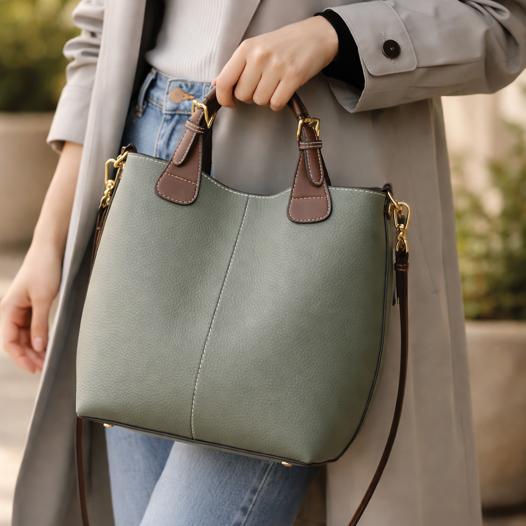 Stephanie - Vegan Leather Tote Bag