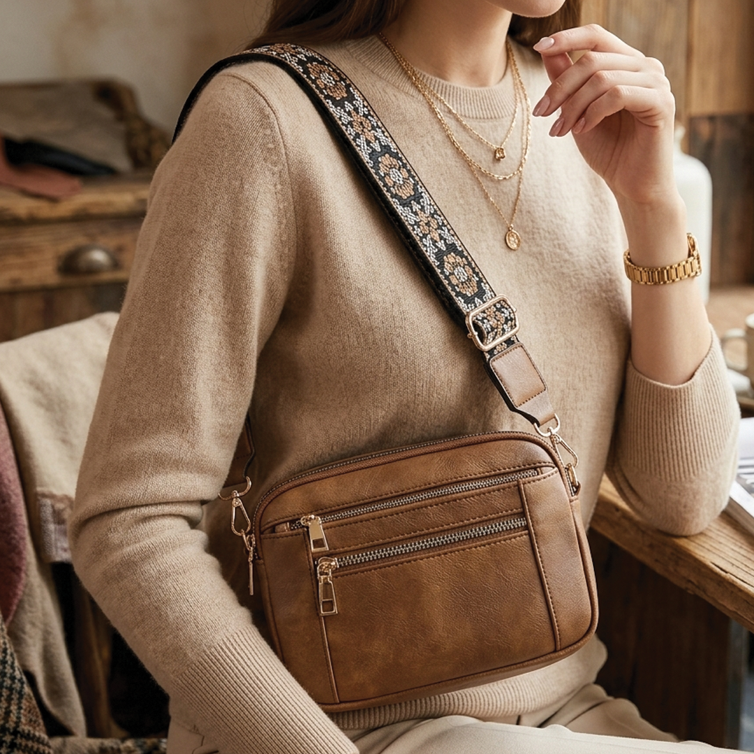 Christine - Vegan Leather Crossbody Shoulder Bag