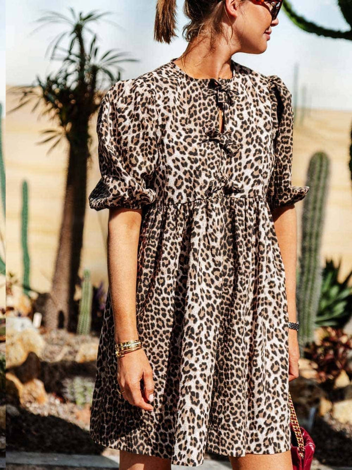 Aubrey - Leopard Print Dress