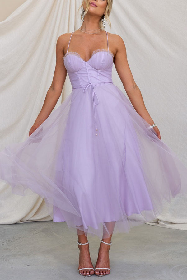 Karen - Tulle Midi Dress