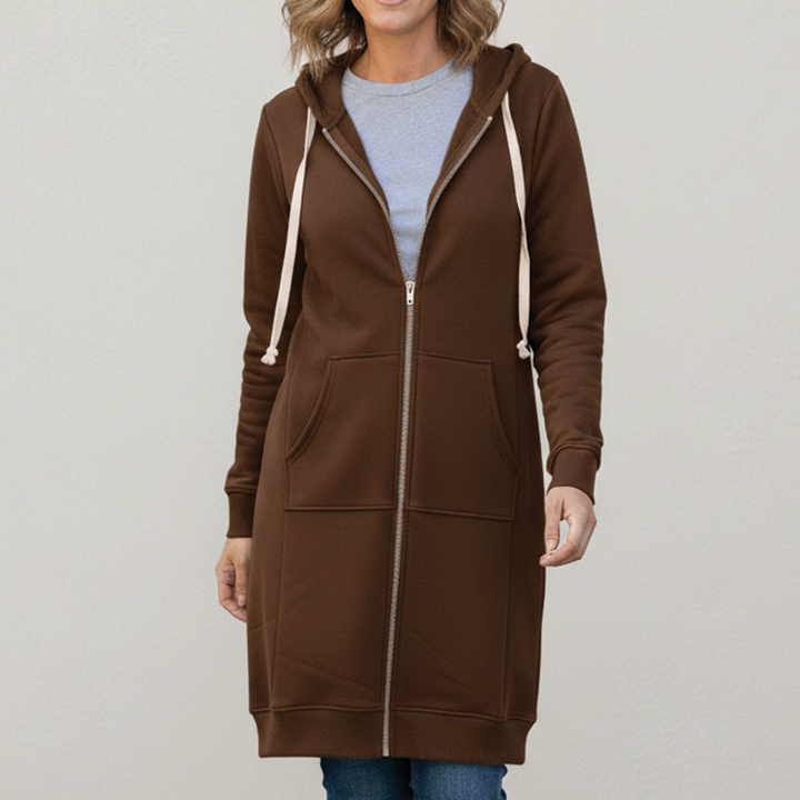 Bonnie - Longline Zip Hoodie