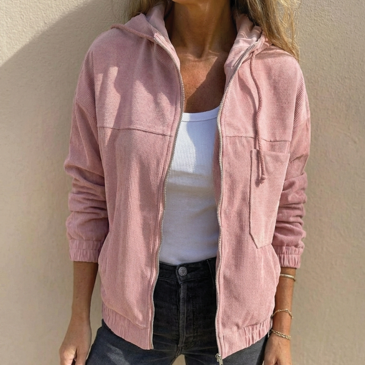 Brooklyn Corduroy Hooded Jacket