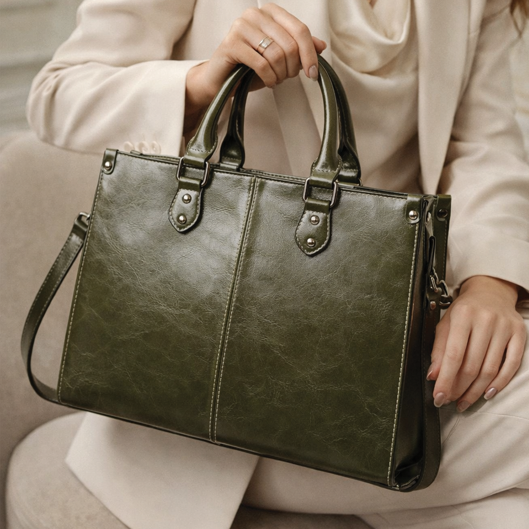 Sally - Structured Leather Handbag