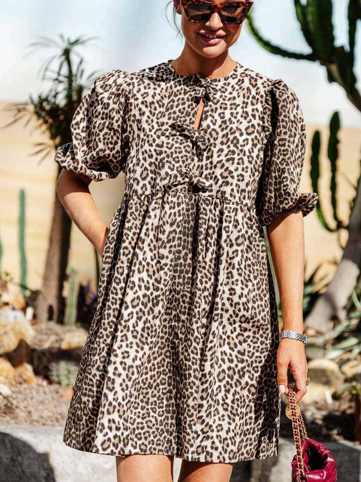 Aubrey - Leopard Print Dress