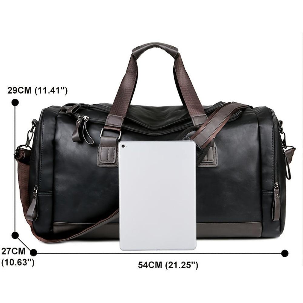 Aiden - Faux Leather Duffle