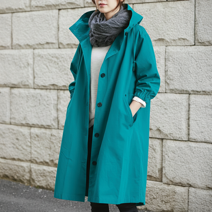 Anna - Hooded Trench Coat