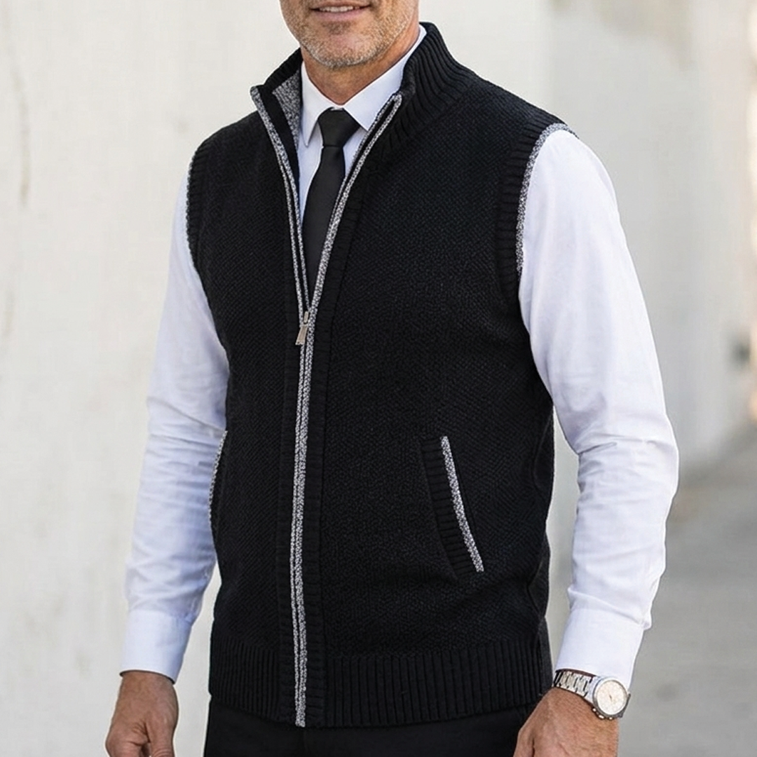 Carter - Zip-Up Sweater Vest