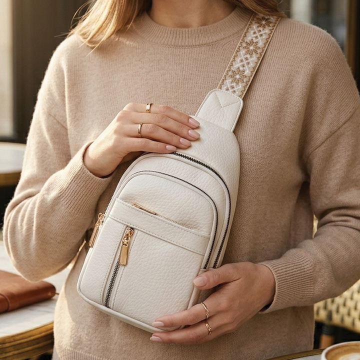 Margaret - Vegan Leather Sling Crossbody Bag