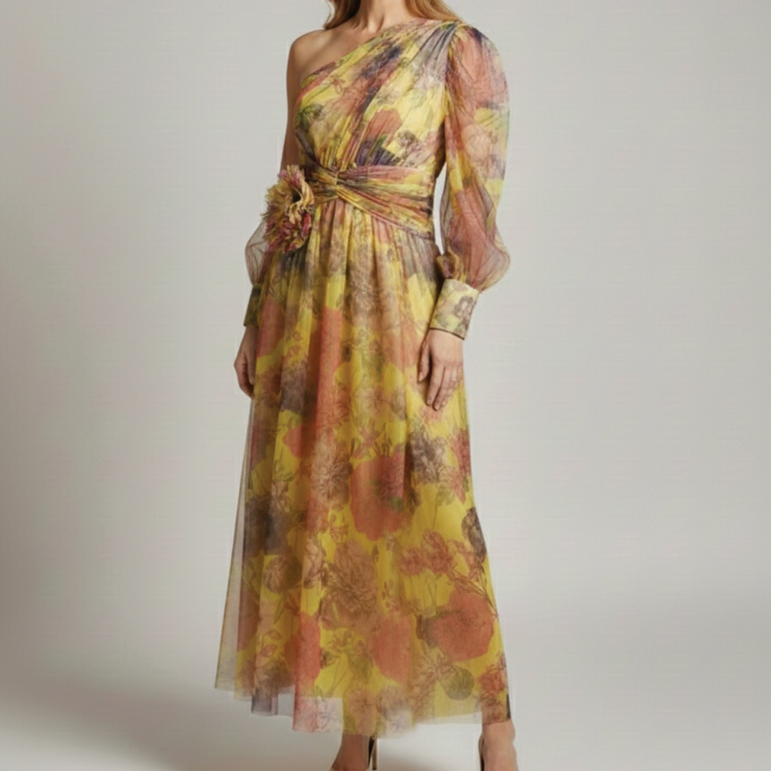 Evelyn - Floral Tulle Dress