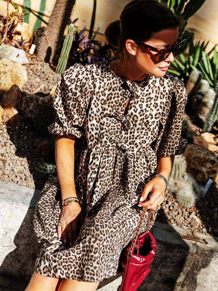 Aubrey - Leopard Print Dress