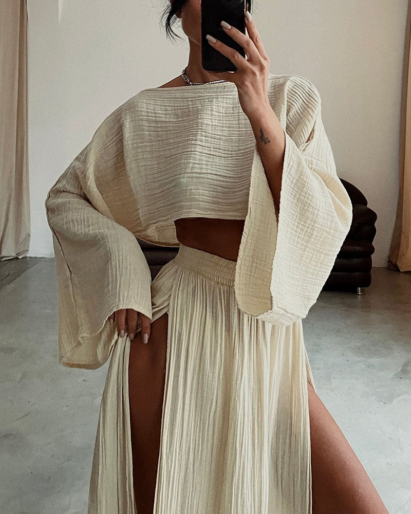 Sylvia - Gauze Two-Piece Set