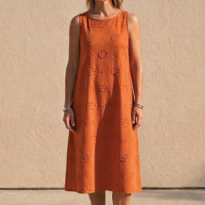 Olivia – Printed Midi Dress