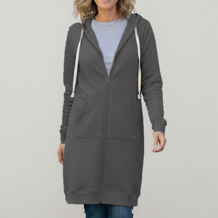 Bonnie - Longline Zip Hoodie