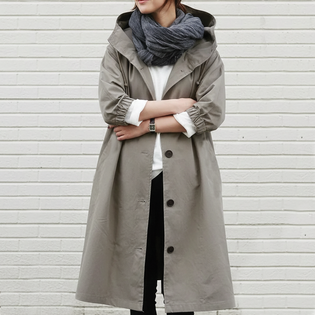 Anna - Hooded Trench Coat