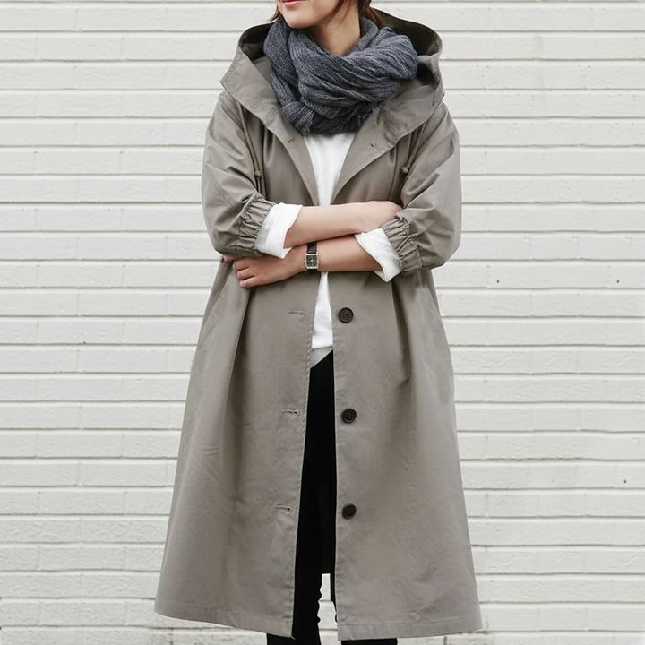 Anna - Hooded Trench Coat
