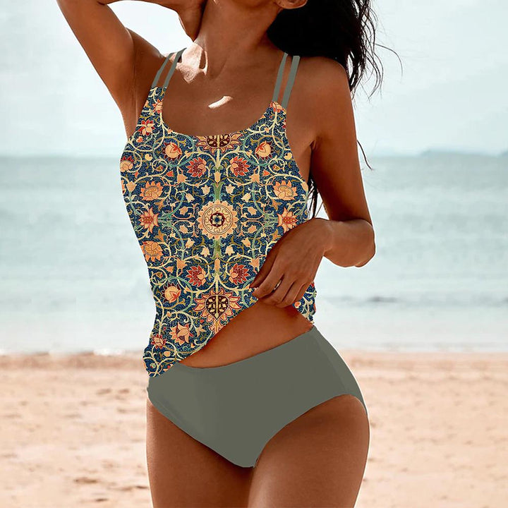 Wendy - Scoop Neck Tankini Set