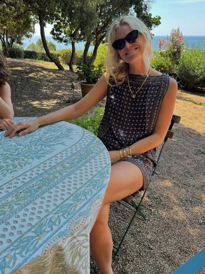 Ella - Foulard Print Mini Dress
