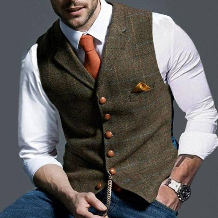Dylan - Classic Checkered Vest