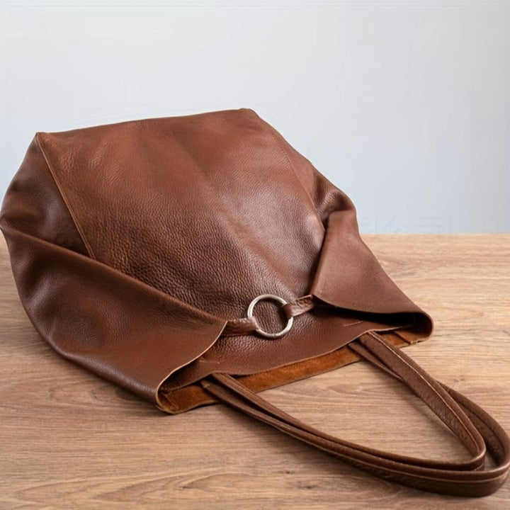 Heather - Faux Leather Tote Bag