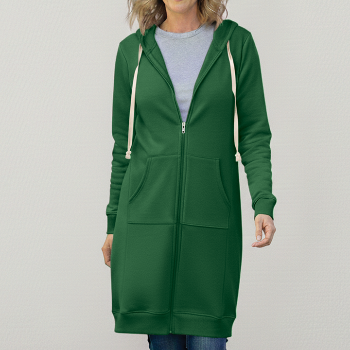 Bonnie - Longline Zip Hoodie