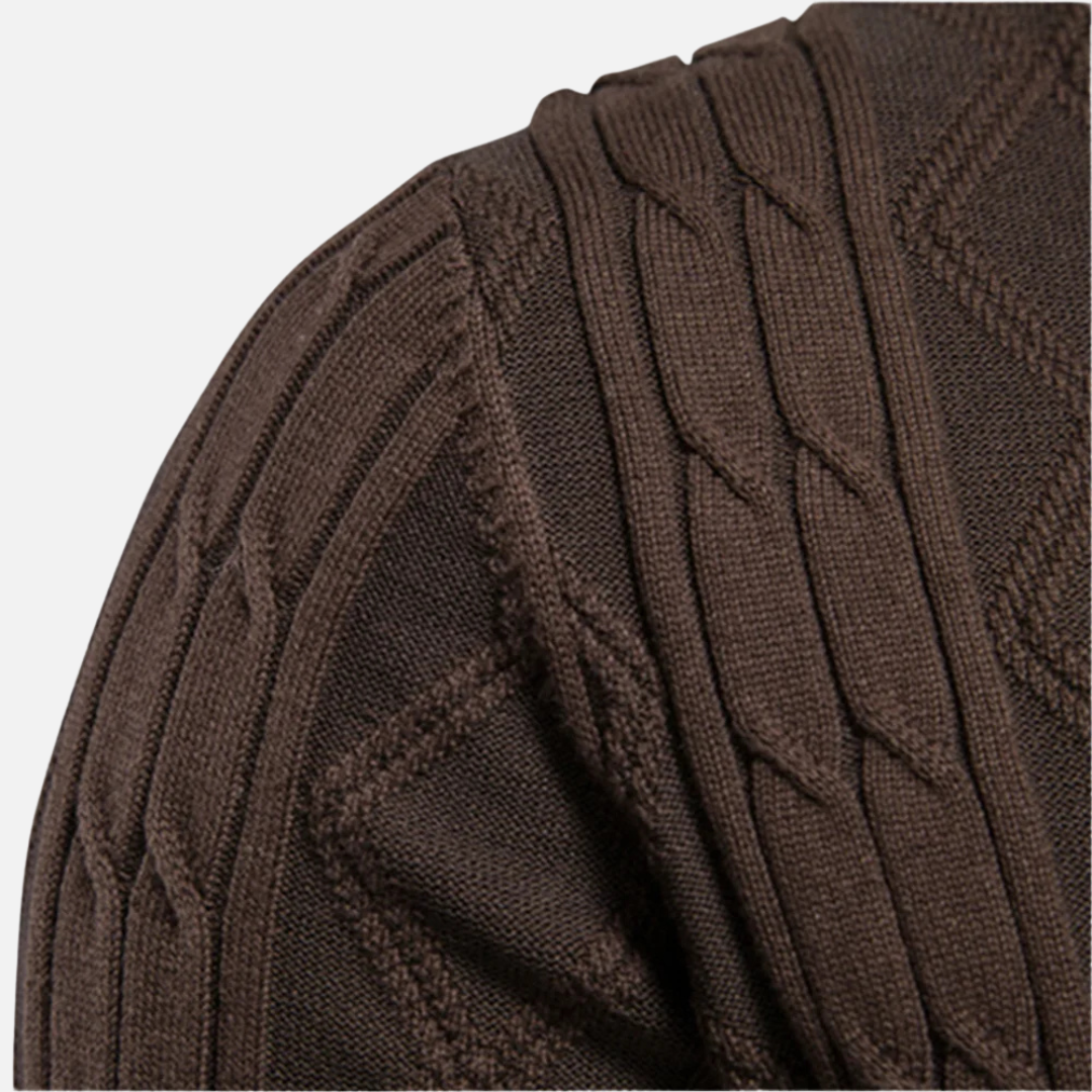 James - Argyle Knit Cardigan