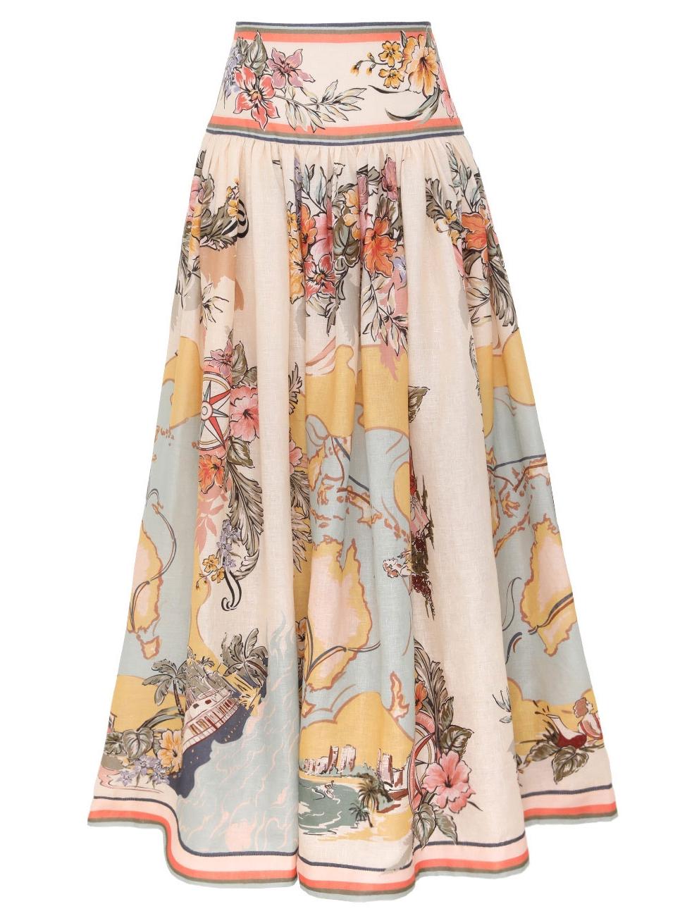 Emilia - Printed Maxi Skirt