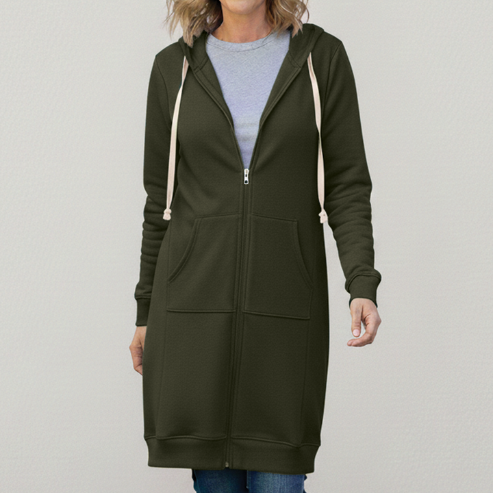 Bonnie - Longline Zip Hoodie