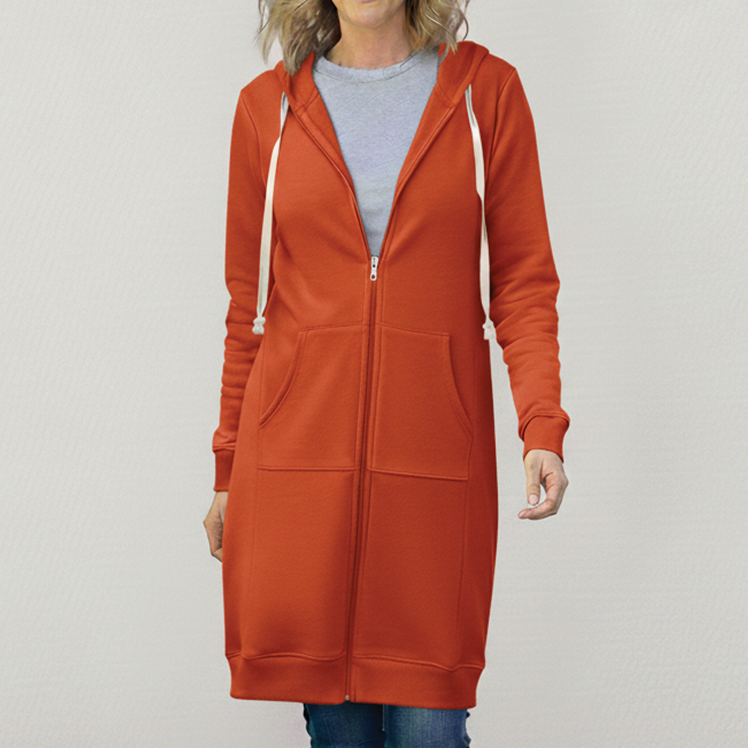 Bonnie - Longline Zip Hoodie