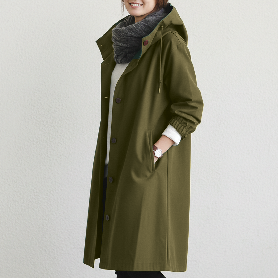 Anna - Hooded Trench Coat