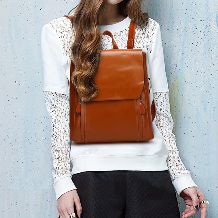 Emily - Faux Leather Backpack