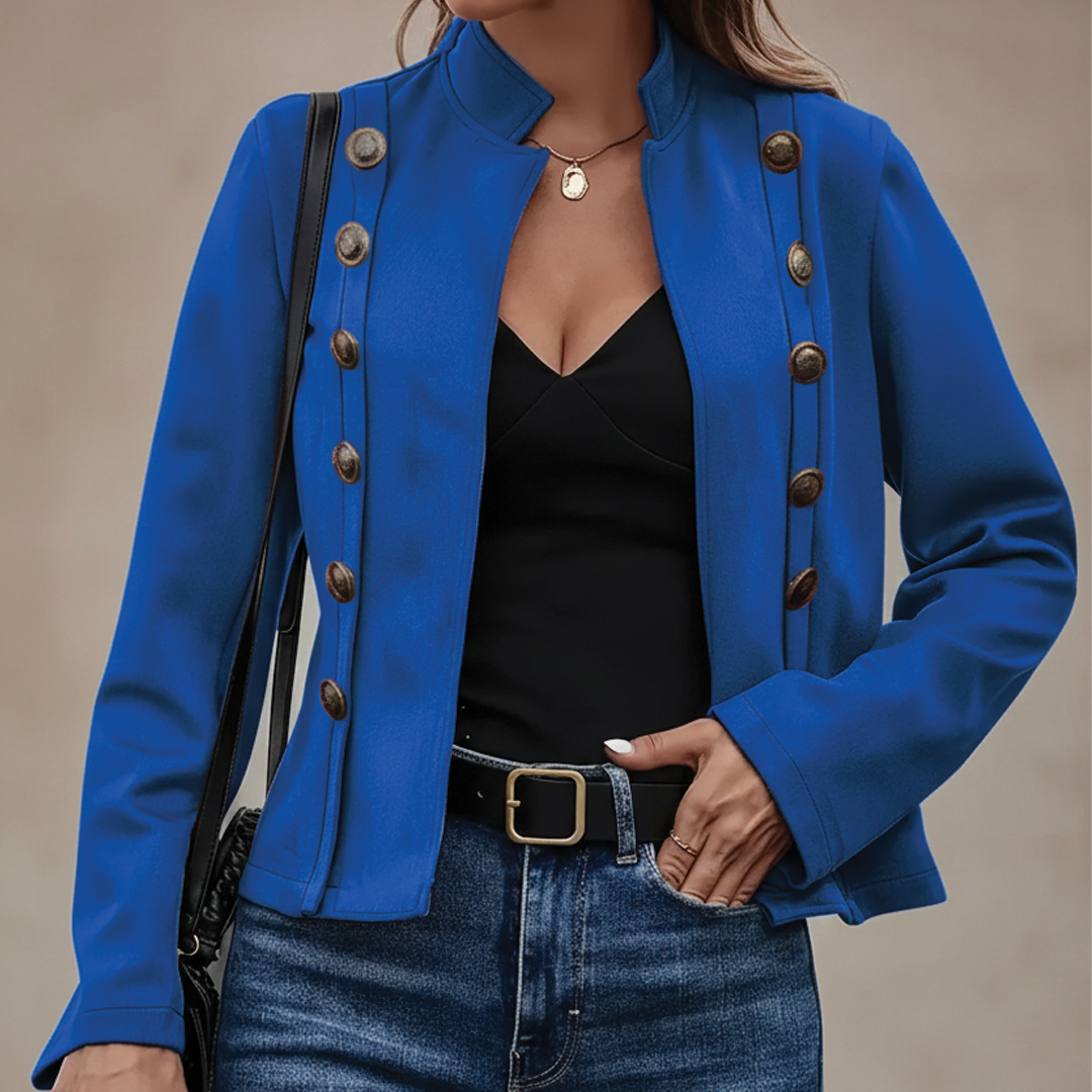 Allison - Velvet Double-Breasted Jacket