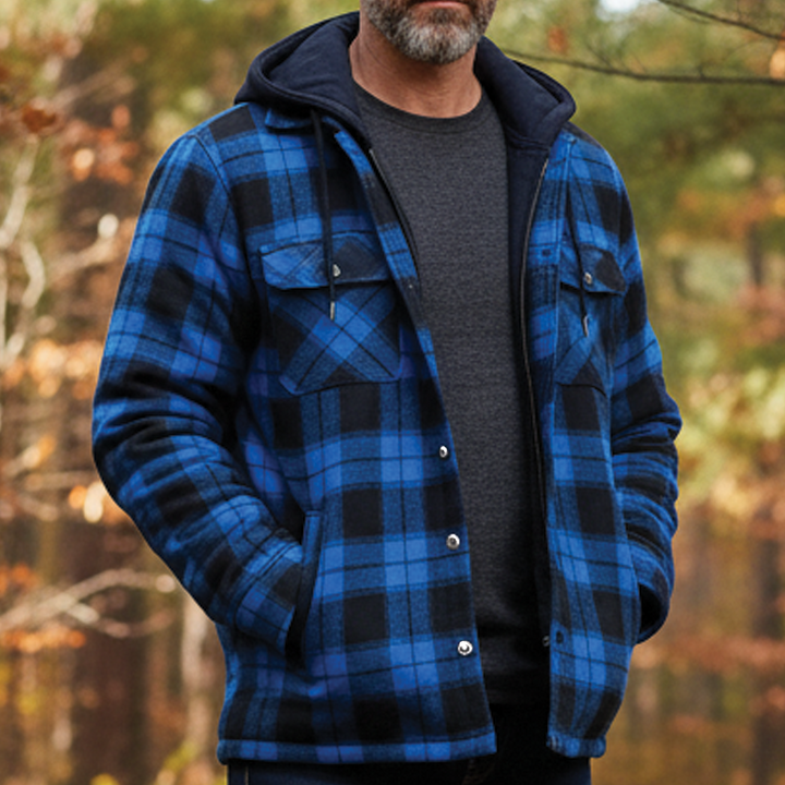 Parker - Checked Hooded Jacket