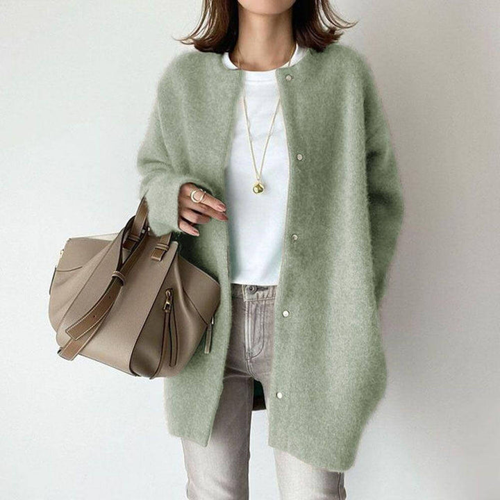 Madeline - Fuzzy Knit Cardigan